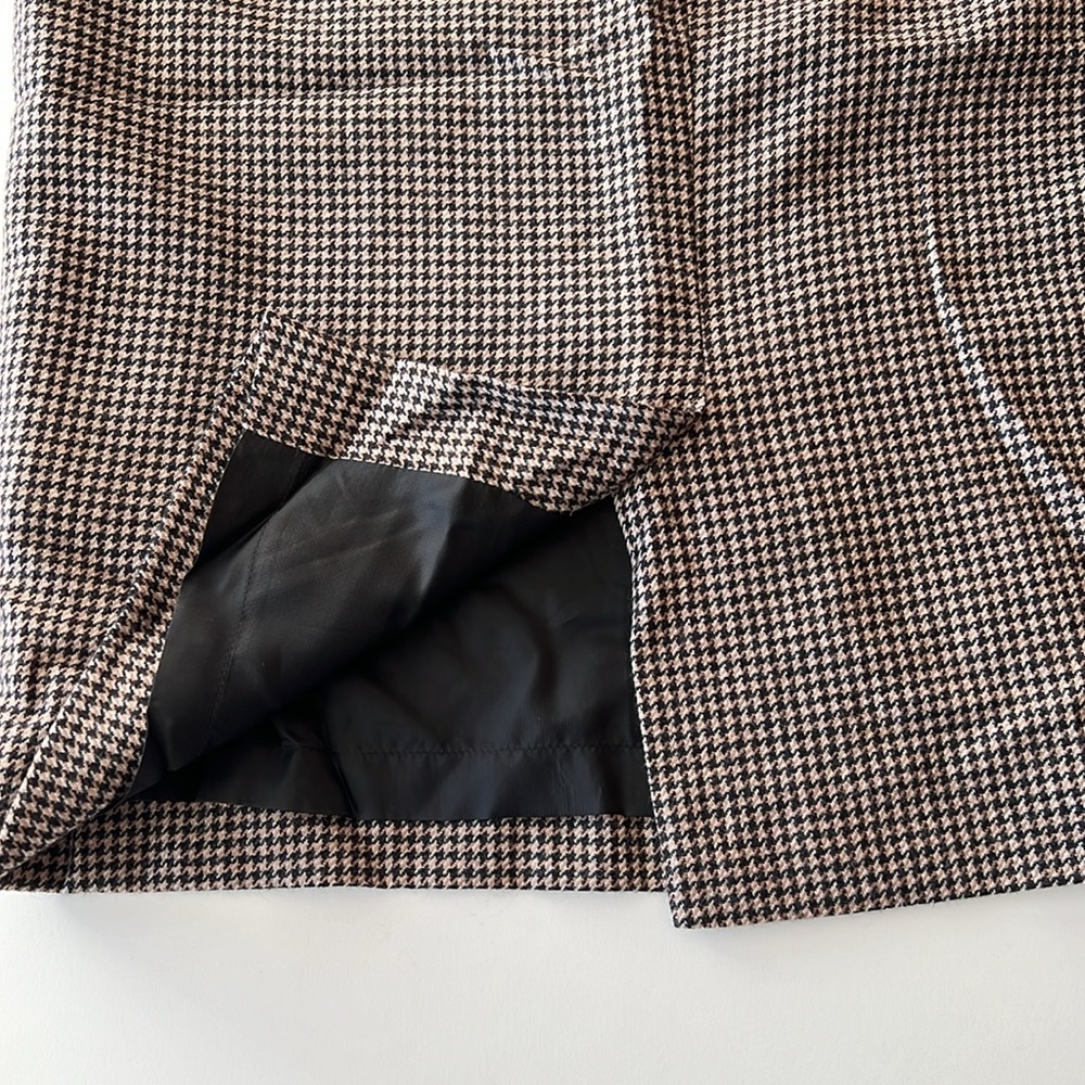 BOSS Hugo Boss Houndstooth Pencil Skirt Sz 4 - Picture 5 of 8